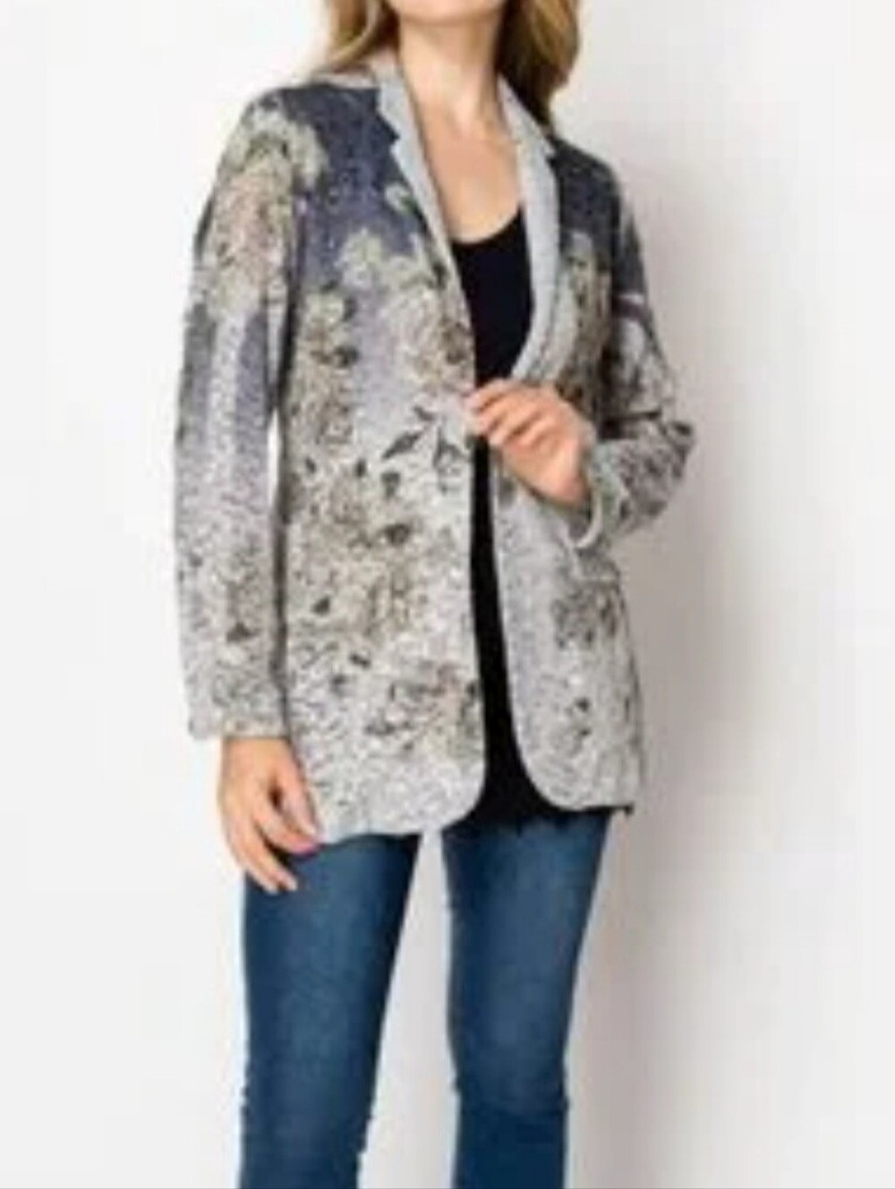 Origani Floral Sequin Blazer